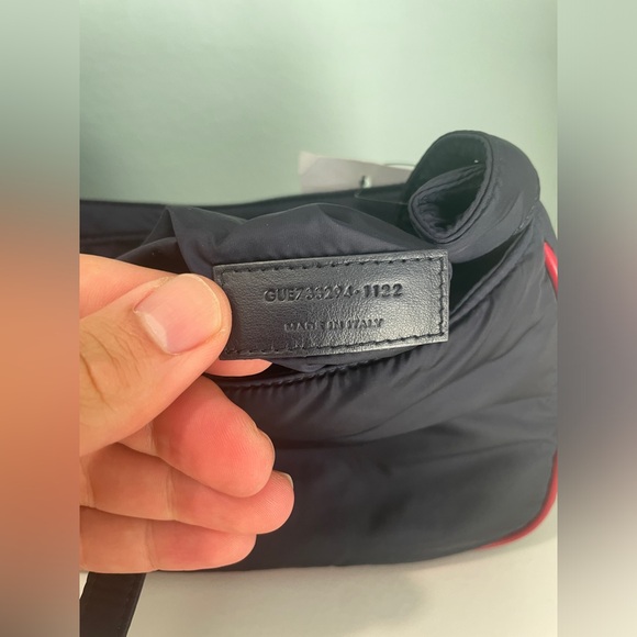 Saint Laurent NEW YSL with tags Navy Blue and Red Econyl Nylon Le 5 A 7 Hobo - Picture 11 of 14